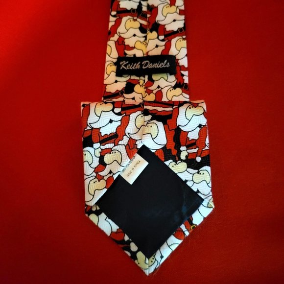 Keith Daniels Santa Claus Christmas Neck Tie - Picture 9 of 12